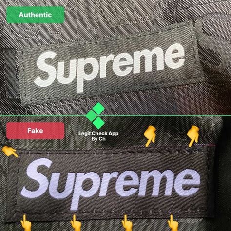 supreme reflective shoulder bag fake|real vs false supreme shoes.